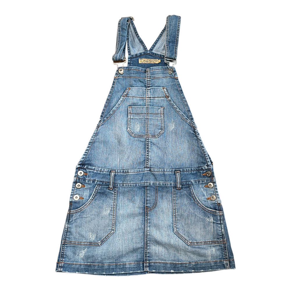 Y2K Vintage Itsy Jeans Denim Overalls Skirt - Size M